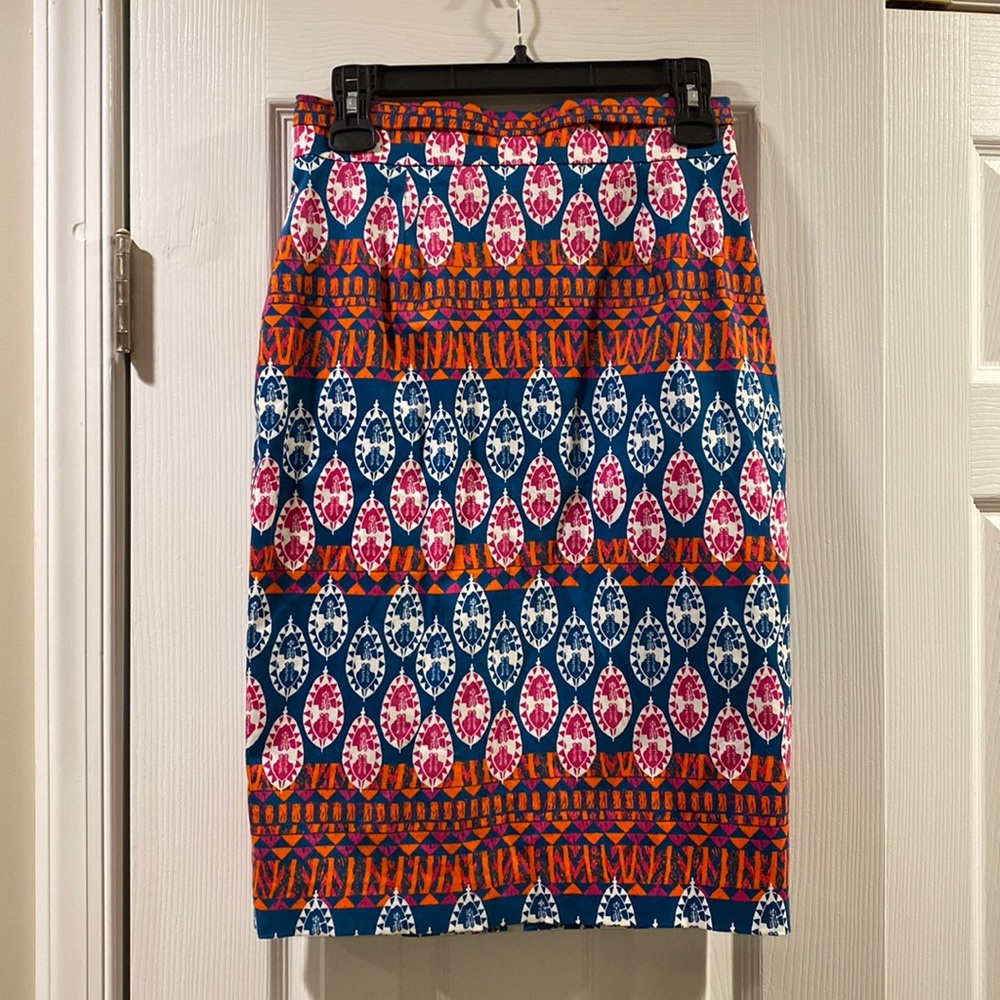 Coco Lili Tea Length Skirt; African Print; size S; NWT